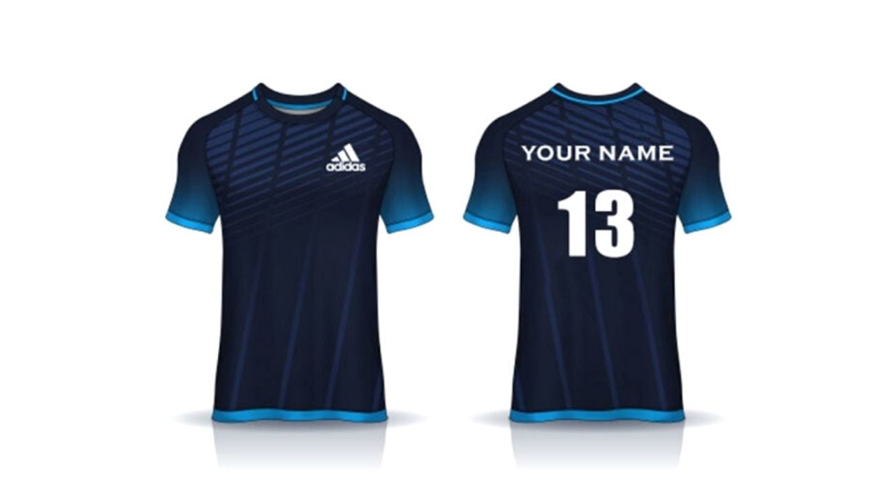 Desain Baju Jersey Sepak Bola dan Futsal Warna Biru